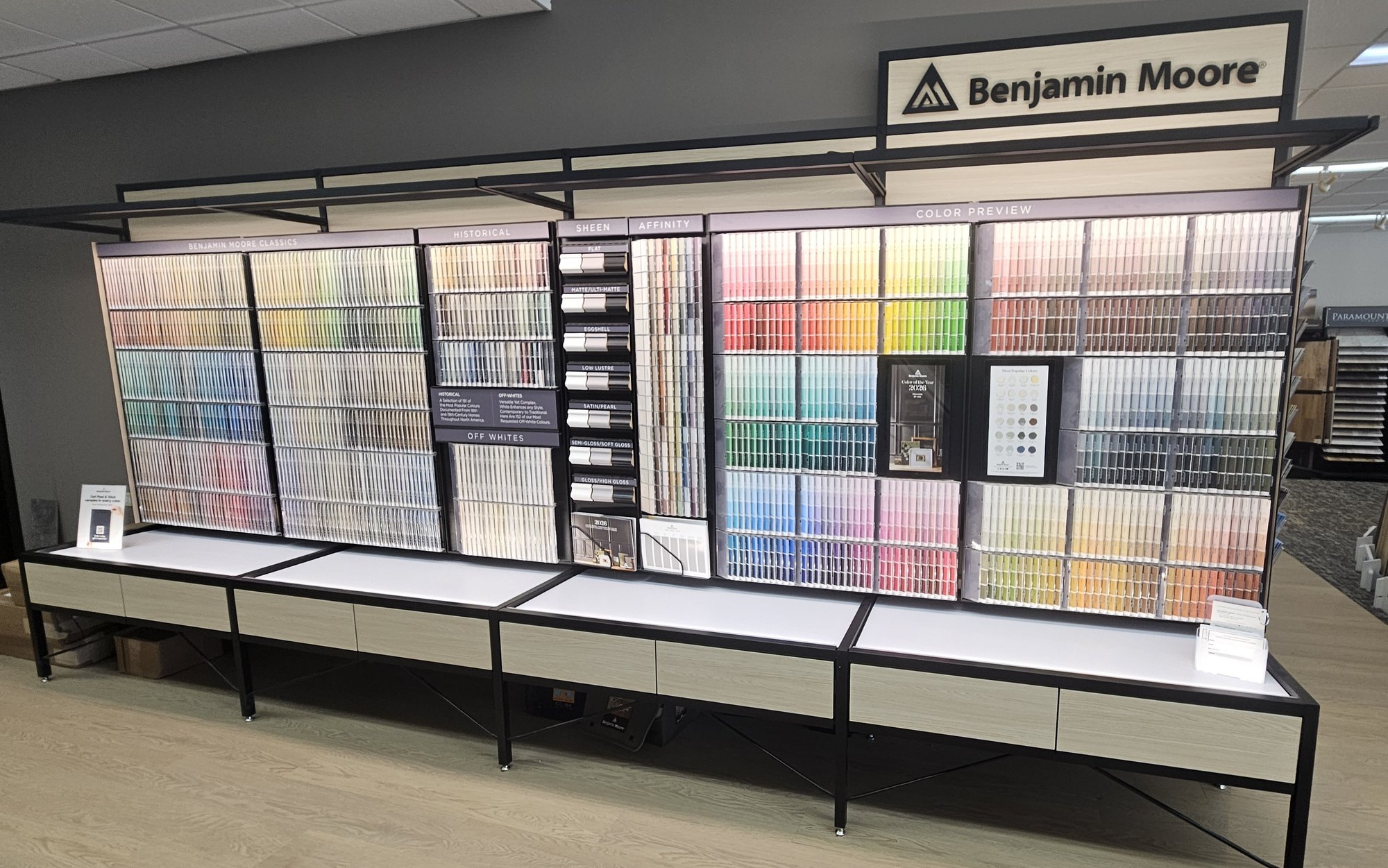 Benjamin Moore Paint Chip Rack